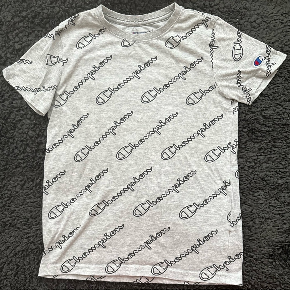 Boys Champion Allover Print Tee, Size M